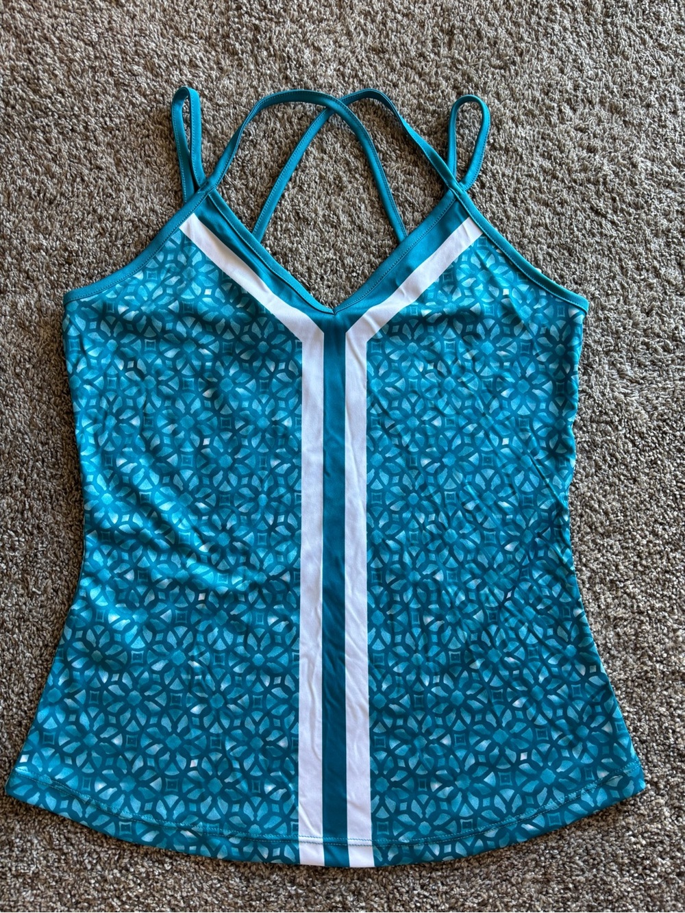 Grand Slam New Women’s athletic tank golf tennis women’s size medium mosaic blue